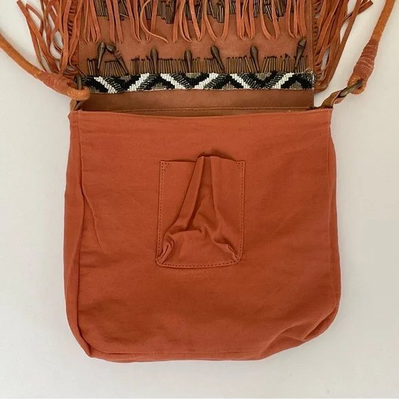 Free People Sundown Aztec Suede Fringe Purse - Picture 12 of 16